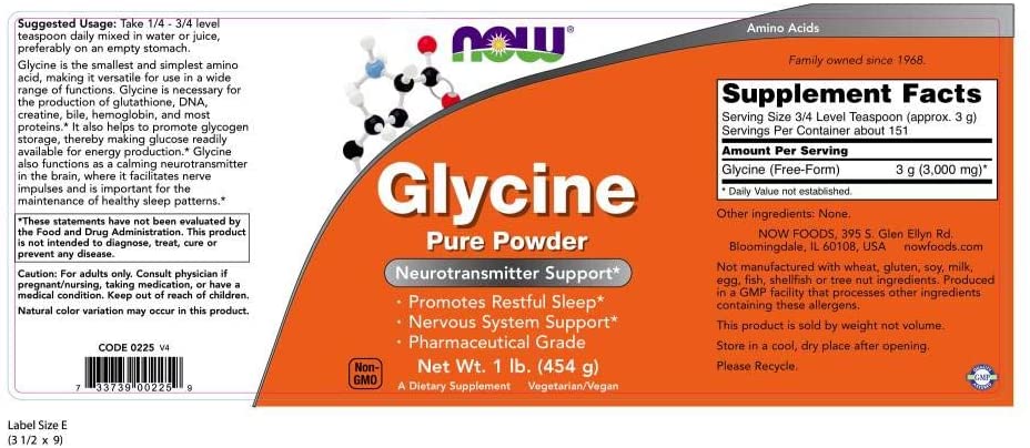 Glycin Pulver 454gr
